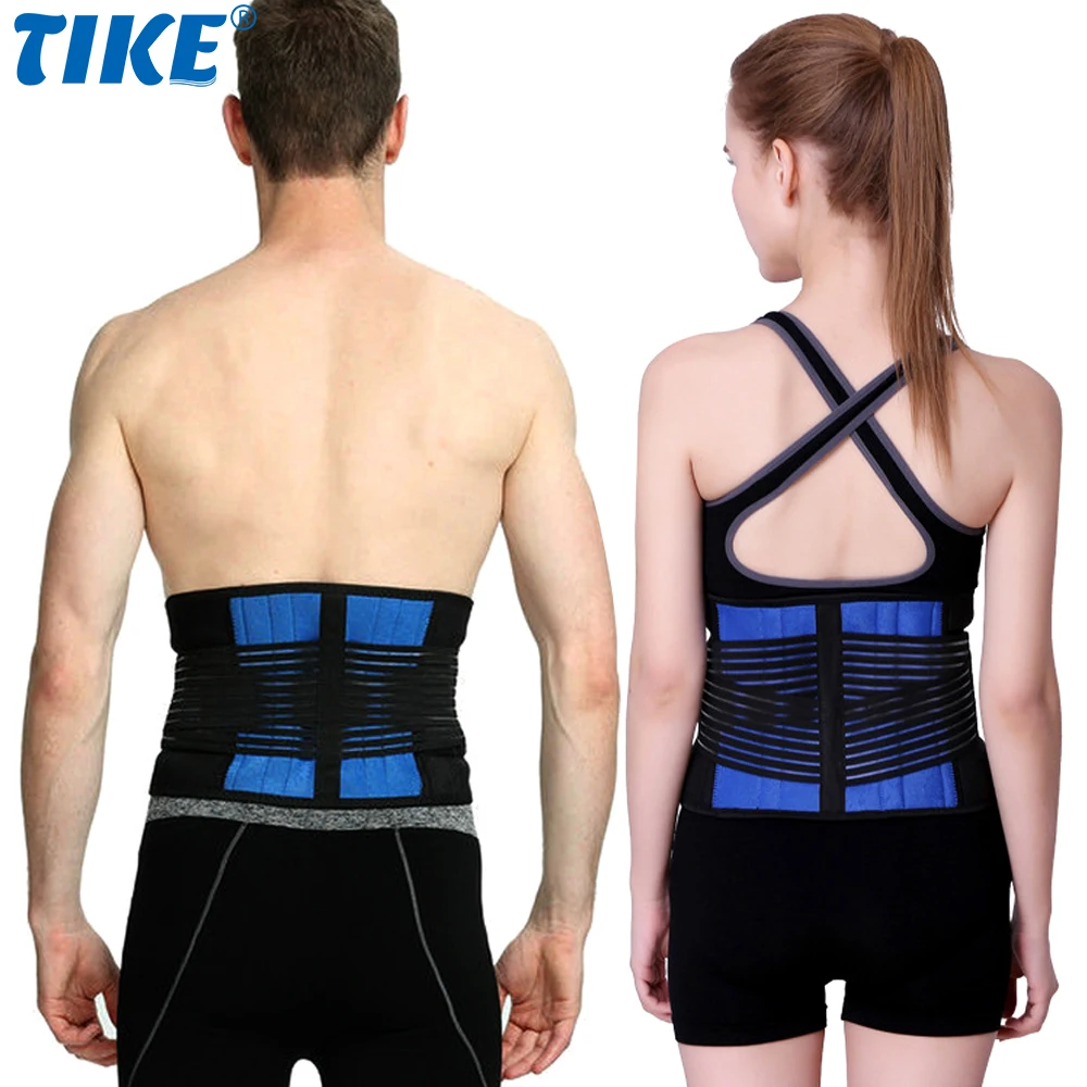 

TIKE Double Pull Back Lumbar Support Belt Waist Orthopedic Corset Men Women Spine Decompression Waist Trainer Brace Pain Relief