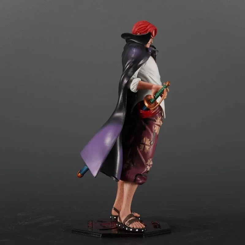 Anime One Piece Shanks figurki czerwone włosy Ryuho figurki statua z pcv kolekcja modeli zabawki peryferyjne ozdoba prezent urodzinowy