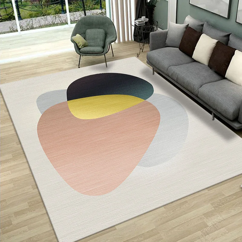 Light Luxury Nordic Living Room Soft Carpet Bedroom Decor Dirt-resistant Thick Carpets Room Decoration Teenager Rugs Lounge Rug