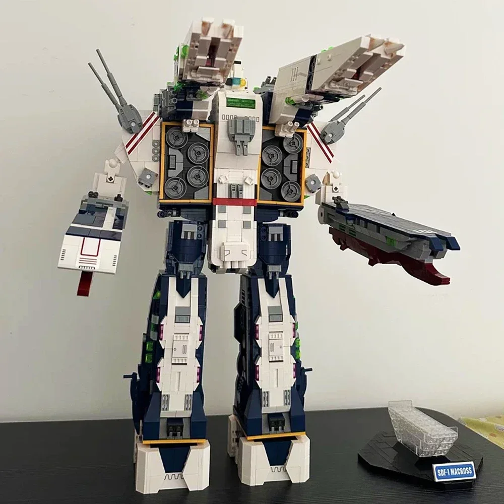 Technische Serie Ruimtevaartuig SDF-1 Macross Bouwstenen 2in1 Robot Slagschip Model Bricks Speelgoed Voor Jongen Verjaardagscadeau MOC