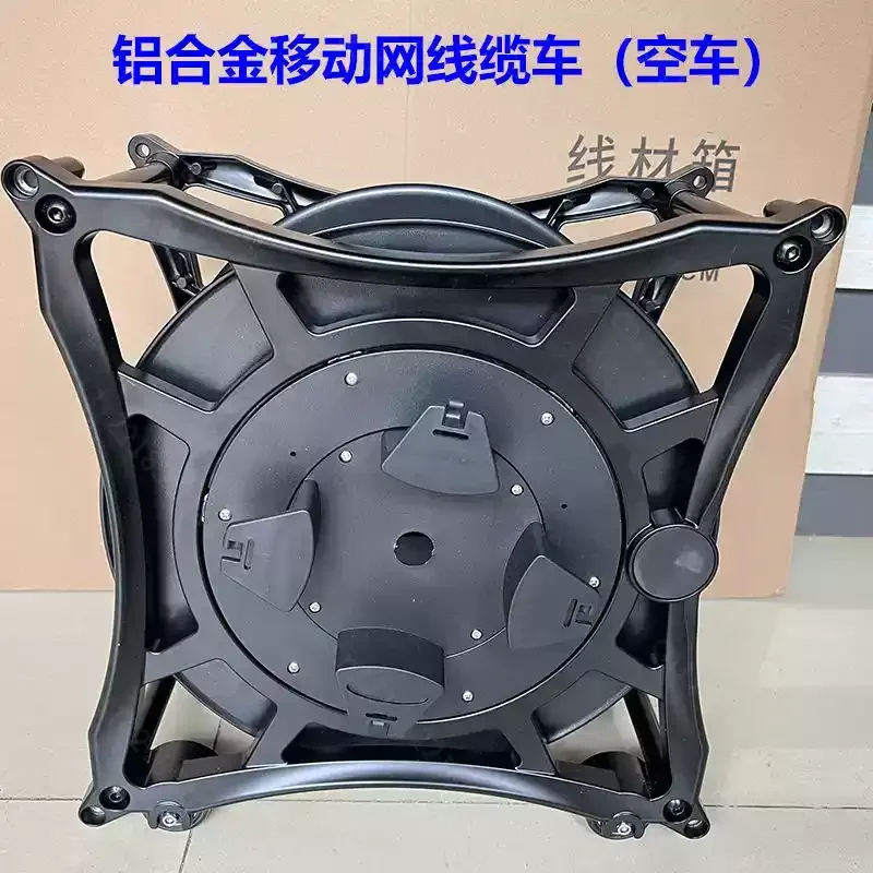 Die-Cast Aluminum Stackable Ethernet Snake Cable Reel Professional Stage Network Cable Storage Drum Tour Grade Cable