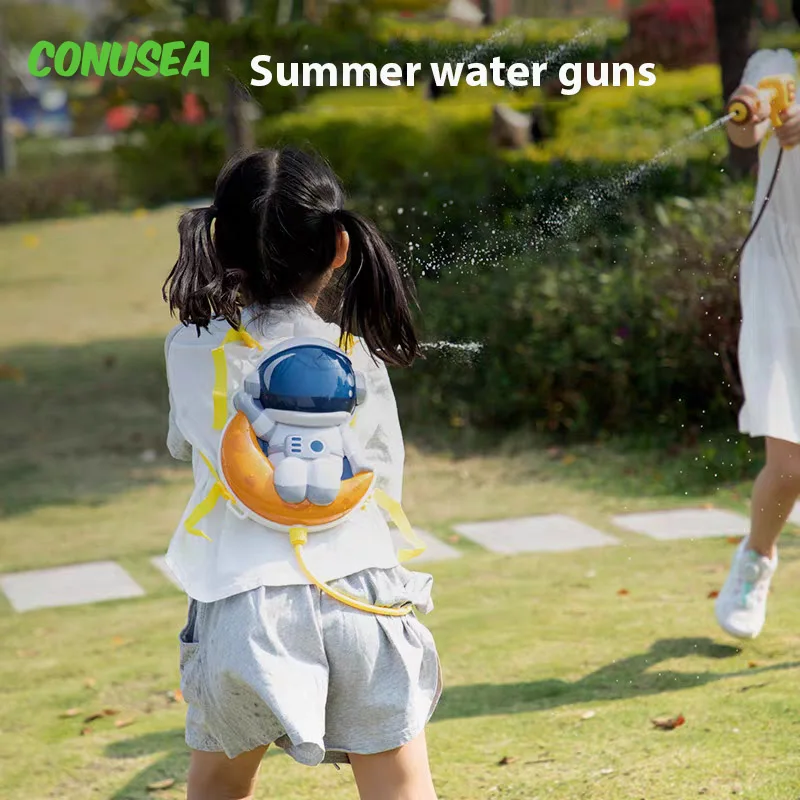 

Children's Backpack Water Gun Toy Cartoon Baby Toys for Children Guns Outdoor Beach Water Playing Toys Kids Party Games Gifts