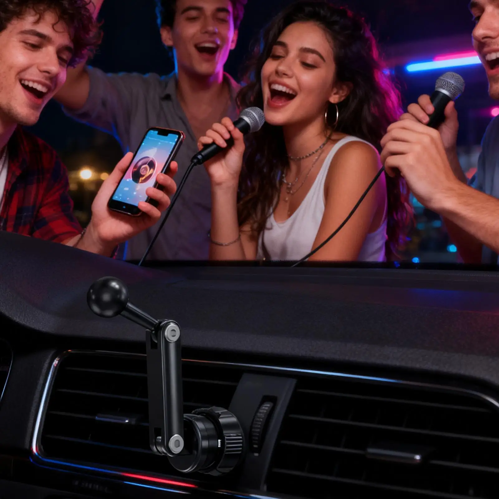 الكرة جبل تمديد الذراع 17 مللي متر وصلة كروية محول السيارات دوامة رئيس حامل هاتف الذراع ل منفذ الهواء تنفيس المشبك مهد شاحنة السيارات #2