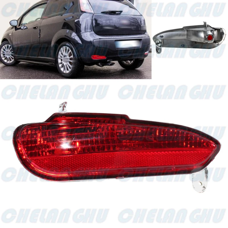 

For Fiat PUNTO (199) 2012 2013 2014 2015 2016 2017 2018 1Pc Left Side Rear Bumper Reflector Light Lamp 51854698