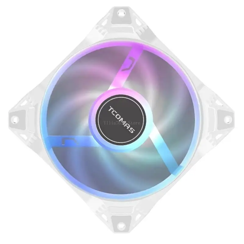 Enhanced Cooling 30mm Thick 120mm Fan 4Pin PWM 650-3200RPM High Pressure For PC Water Air Systems