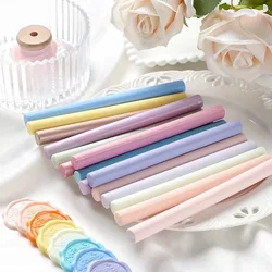 5PCS/Pack Round Sealing Wax Stick for Glue Gun 1.1CM Seal Stamp Making Accessory Scrapbook Hobby Wedding Invitation Card Decor