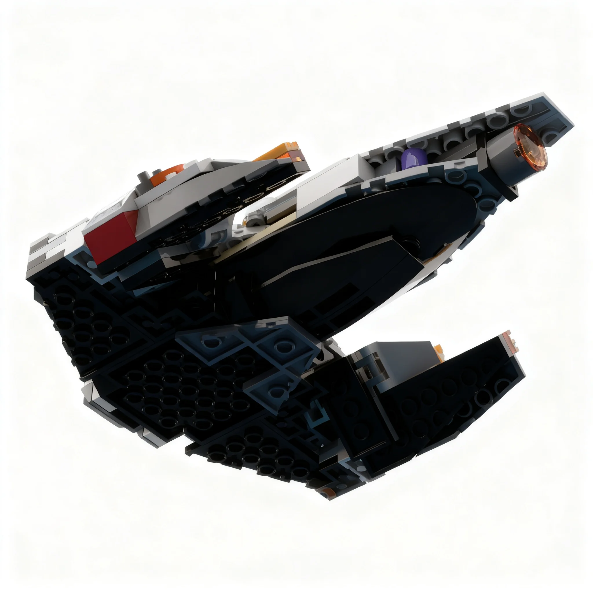 224pcs MOC City Space Galaxy Scout Ship Model Building Blocks Christmas Gift Toy Idea DIY Collection Assemble Creative Education