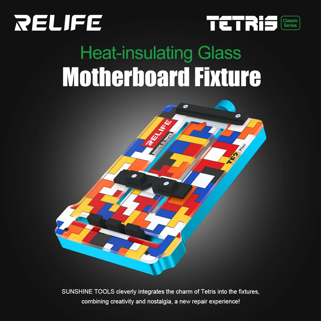 RELIFE Heat-Insulating Glass Motherboards Fixture /PCB Fixture/Mobile PCB Fixture/Mobile PCB Fixture Repair Platfrom