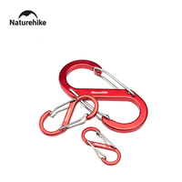 Naturehike S-shaped Mountaineering Buckle Camping Aluminum Hanging Buckle Keychains Multifunctional Connect Bag Shoulder Strap