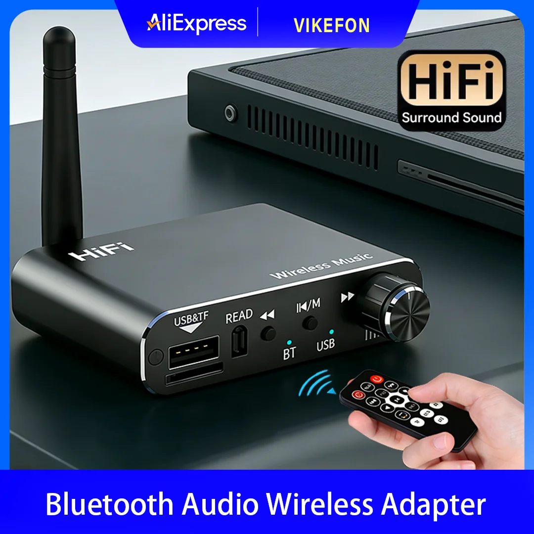 

2 в 1 Bluetooth 5,4 аудиопередатчик приемник 3,5 мм AUX RCA USB U-диск HIFI стерео музыка беспроводной адаптер DSP декодирование