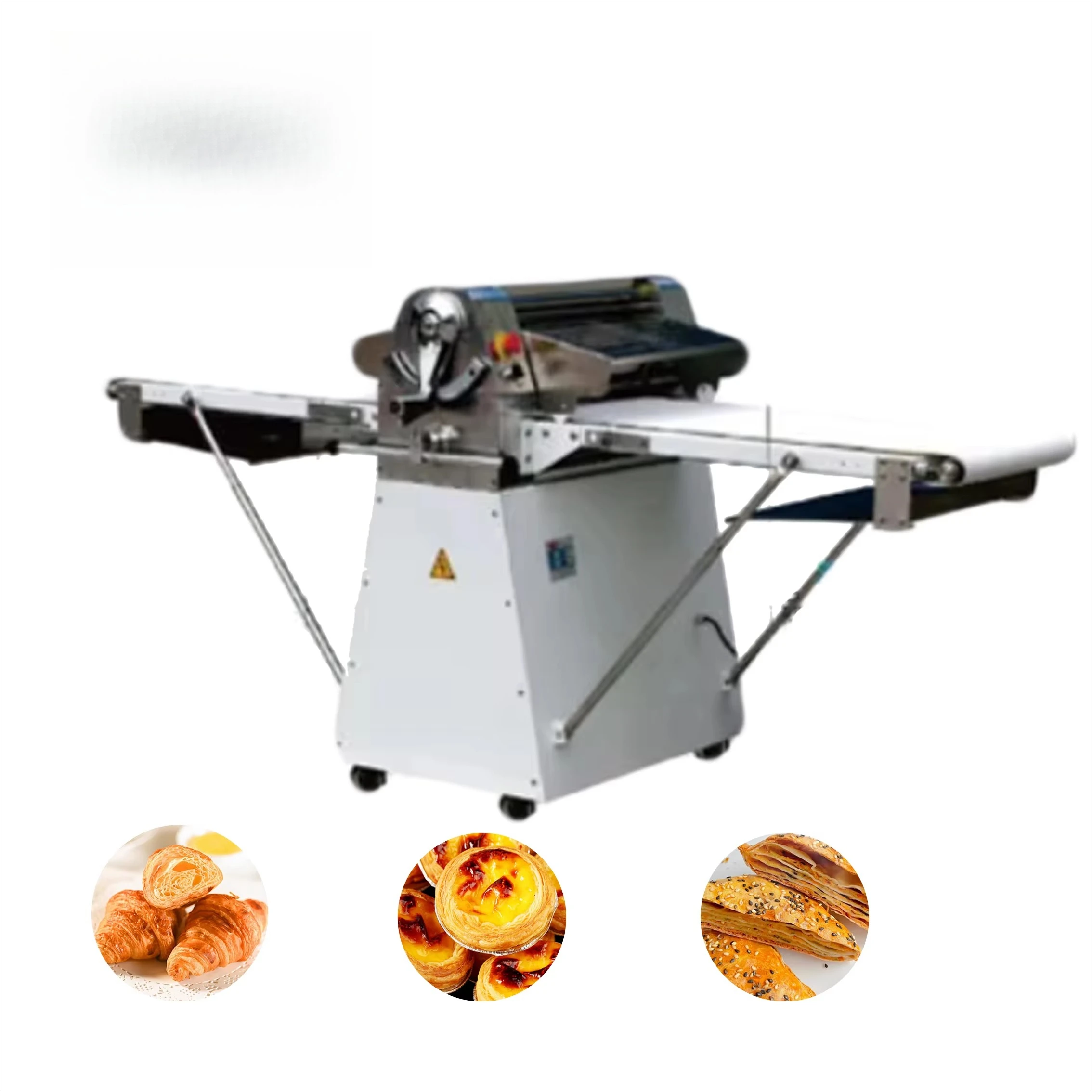 nf-Stainless Steel Roller Dough Sheeter Low Price Croissant Bread Dough Roller Machine for Bakery！