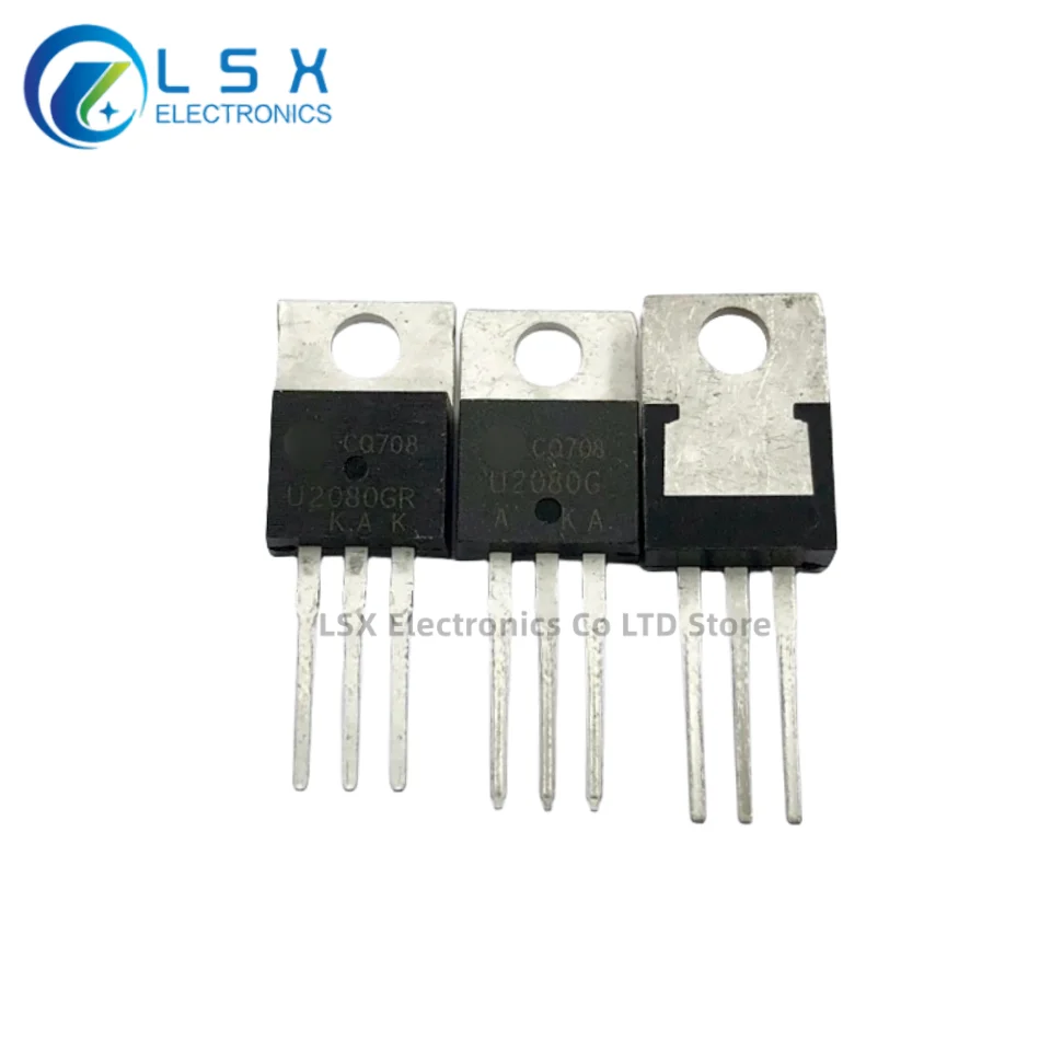 New Original 10Pairs(20PCS)/Lot MUR2080CTG MUR2080CT U2080G + MUR2080CTRG MUR2080CTR U2080GR TO-220 20A 800V Fast Recovery Diode