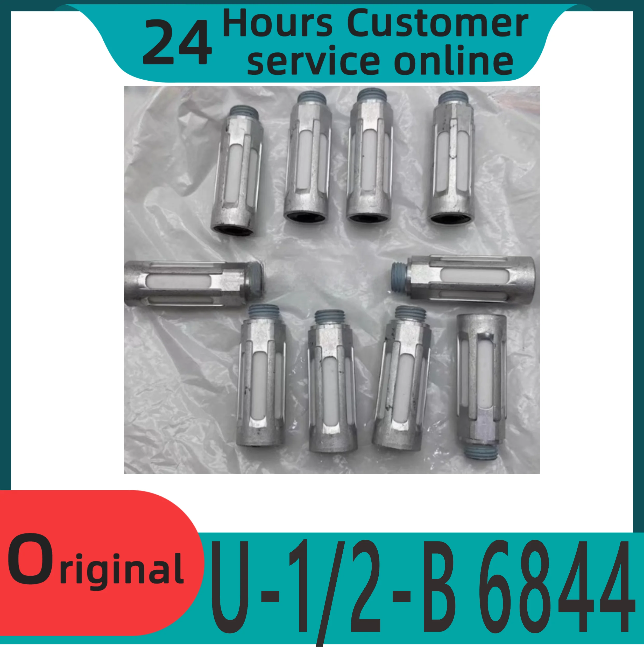 

Brand new original metal aluminum muffler U-1/2-B U-3/4-B 6844 6845