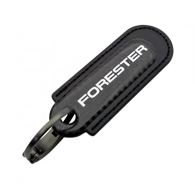 

Брелок Forester из углеродного волокна, кожаный комплект, брелок Forester, модный спортивный брелок для ключей, брелок для ключей