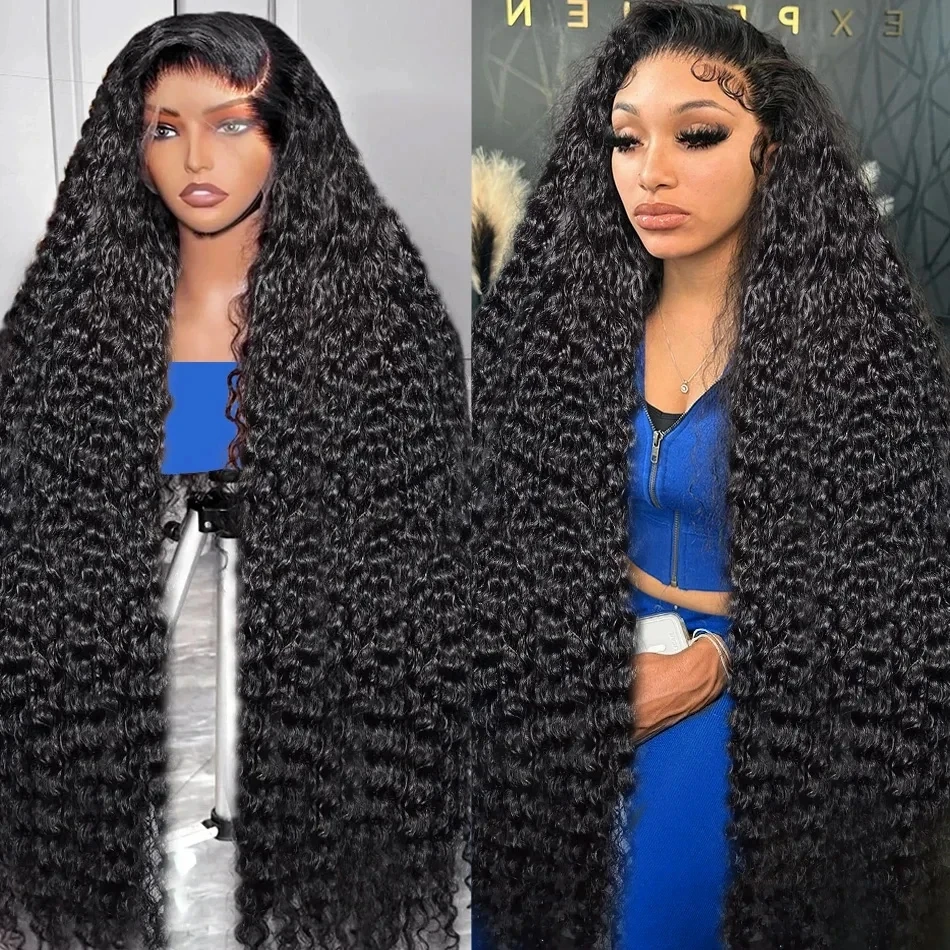 200 Density 13x4 Deep Wave Wig Brazilian Hair 13x6 HD Lace Front Wig Deep Wave Curly Frontal Human Hair Wigs For Black Women