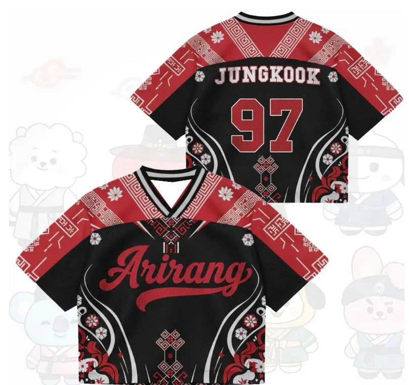 Koreanisches Idol-Boyband-Fan-Support-T-Shirt, Modisch, Bequem, Schnell Trocknend, Schweißabsorbierend, 2026 Y2k, Familien-Partnerlook, Locker geschnitten – Detail 9