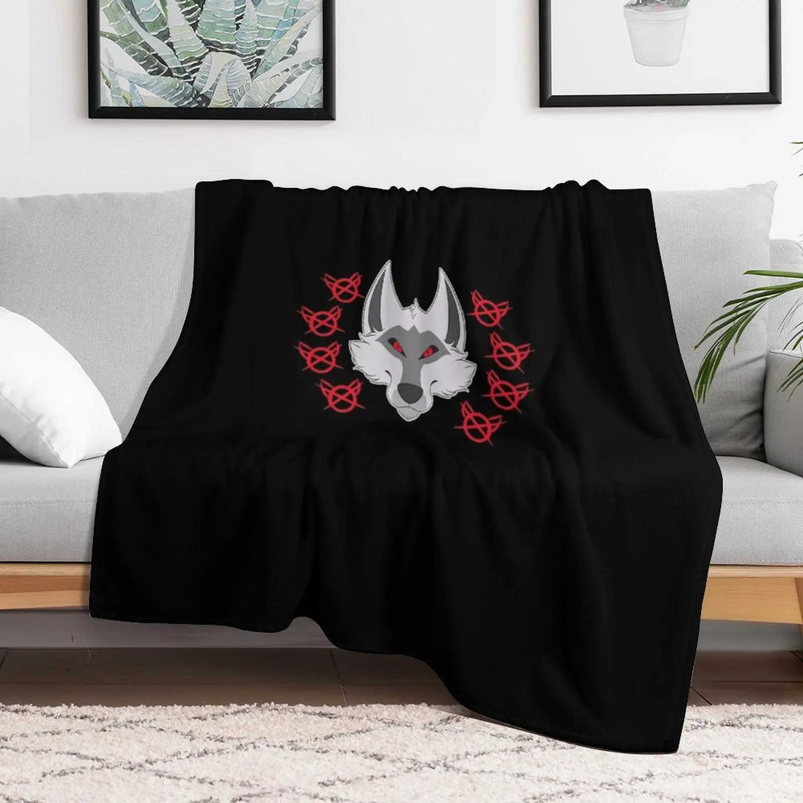 Death Wolf Head Throw Blanket for sofa Luxury St Furry Blankets