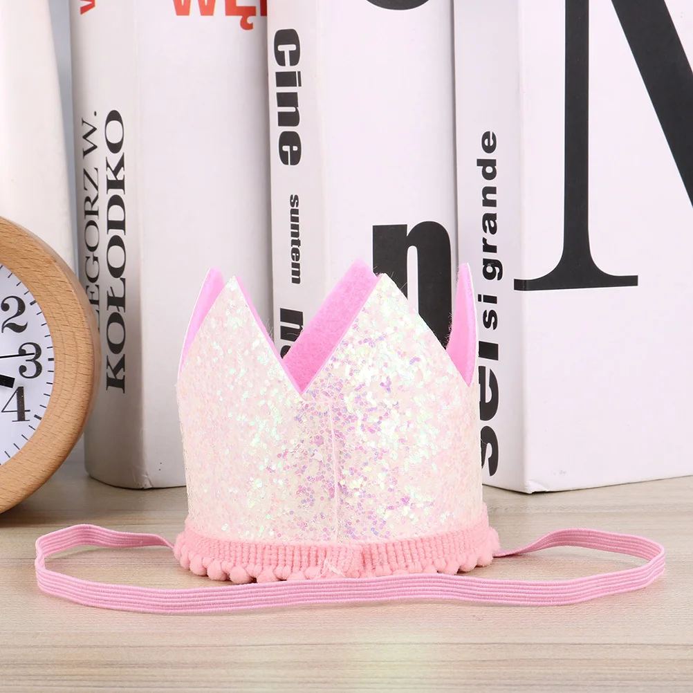 

1pc Rainbow Crown Headband For Kids Baby Lightweight Fabric Party Hat Photo Prop Birthday Celebration Toddler Crown Festival