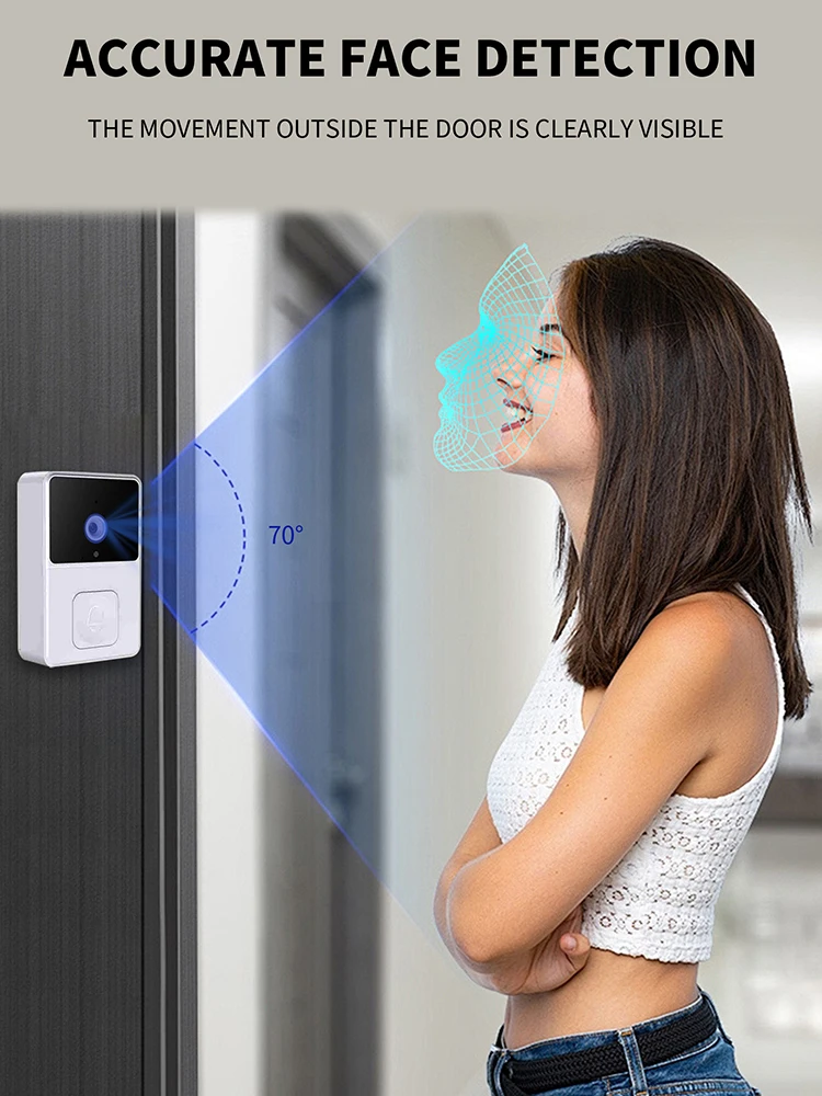 4.3 بوصة IPS شاشة مزدوجة الاتصالات الجرس 2 طريقة الصوت 2.4G واي فاي ذكي فيديو جرس باب إنتركوم للمراقبة المنزلية