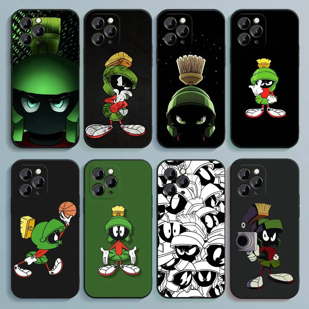 

M-Marvin The M-MartianS Phone Case For iPhone 17,16,15,14,13,12,Pro,Max,Plus,E,SE4,Air,Mini Black Soft Cover