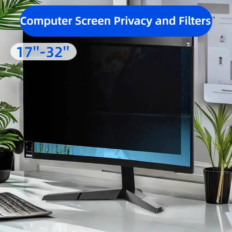 Anti Spy Computer Screen Protector Universal Laptop Monitor Anti-Spy Filter Anti-Peeping Guard 15 To 25 Inch Blue Light Blocking