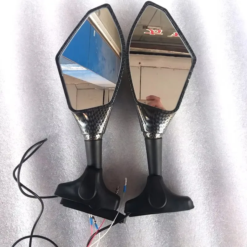 Motorcycle Mirrors with Turn Signals LED for Honda CBR600F2 1991 1992 1993 1994 Indicators Pair ReplacementCBR600 F2 91 92 93 94