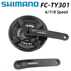 SHIMANO TOURNEY TY FC-TY301 Mountain Bike Crankset 42T 48T Iamok 170mm 175mm 3/8/7/6-speed Chainwheel Bicycle Parts