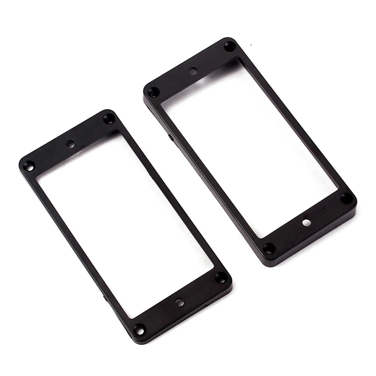 A71P 8 Uds. Anillos de montaje de marco de pastillas Humbucker curvadas negras para guitarra eléctrica