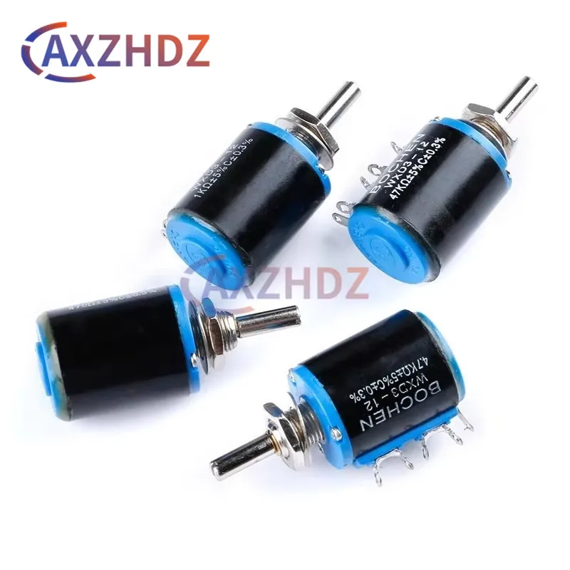 

WXD3 WXD3-12 2W Potentiometer Wirewound Multi-Turn 100R 200R 220R 470R 1K 2.2K 3.3K 4.7K 6.8K 10K 22K 33K 47K Variable Resistor