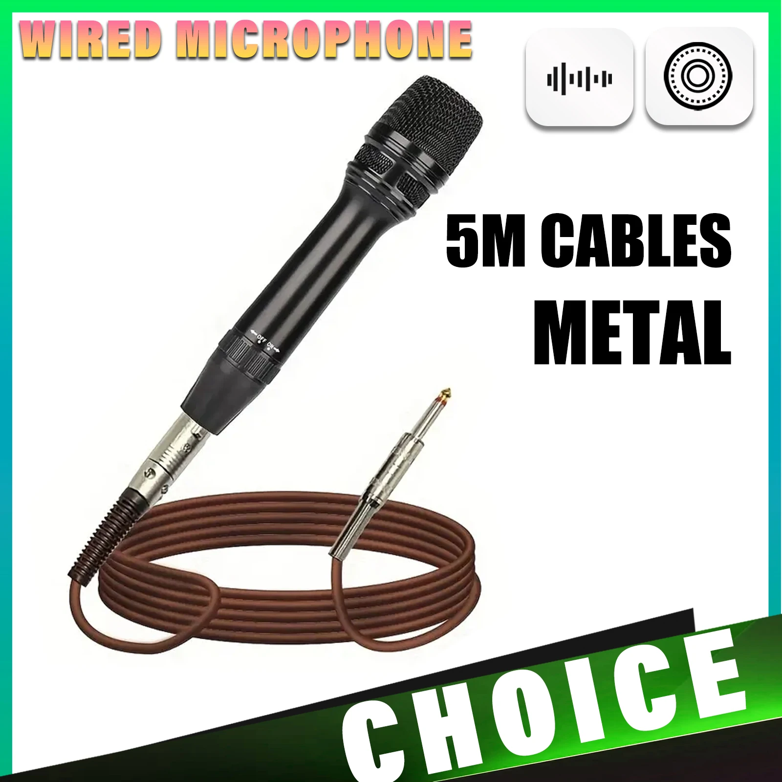 

Динамический черный металлический микрофон, профессиональная студийная конденсаторная подставка для микрофона в комплекте для потоковой передачи подкастинга, караоке на YouTube