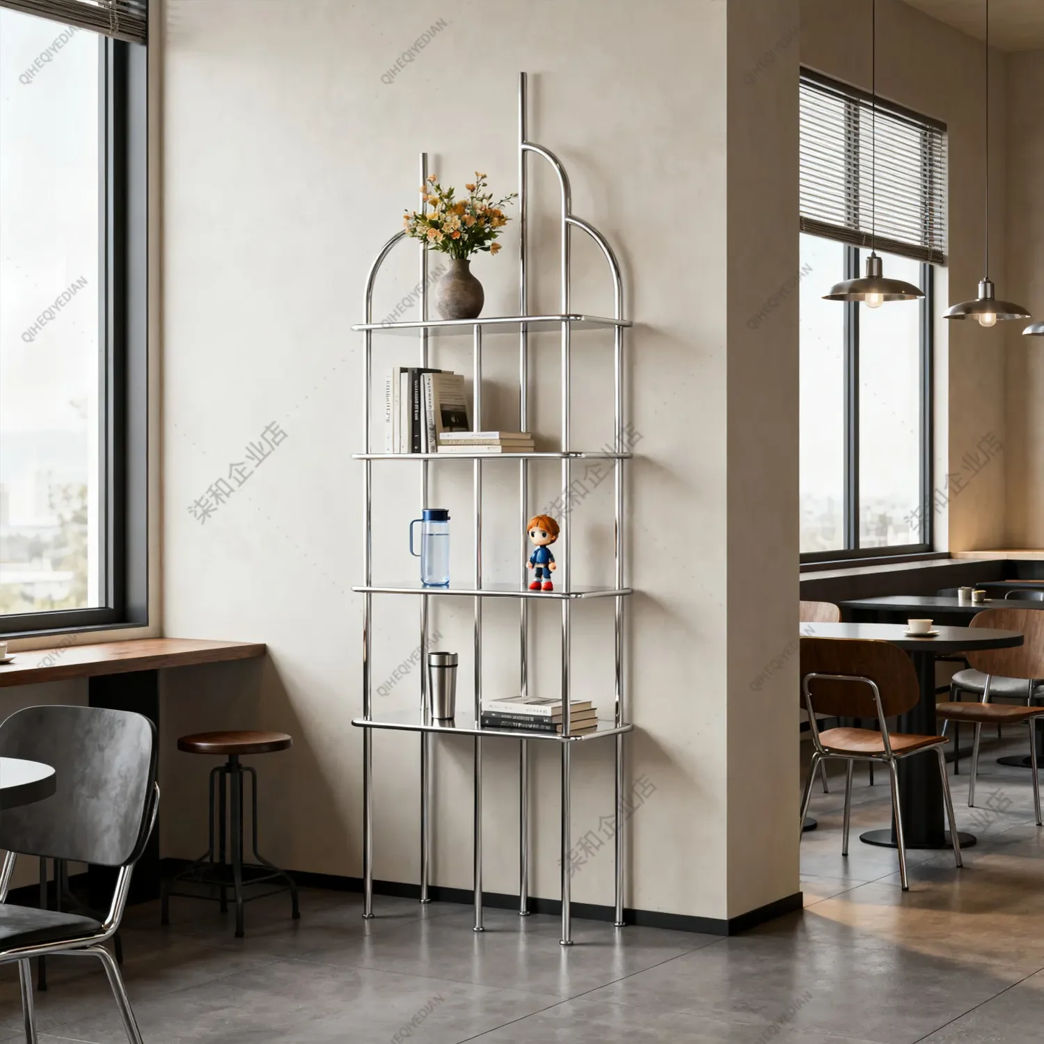 Barber Shop Display Cabinet Sample Shelf Leisure Bar Product Display Shelf