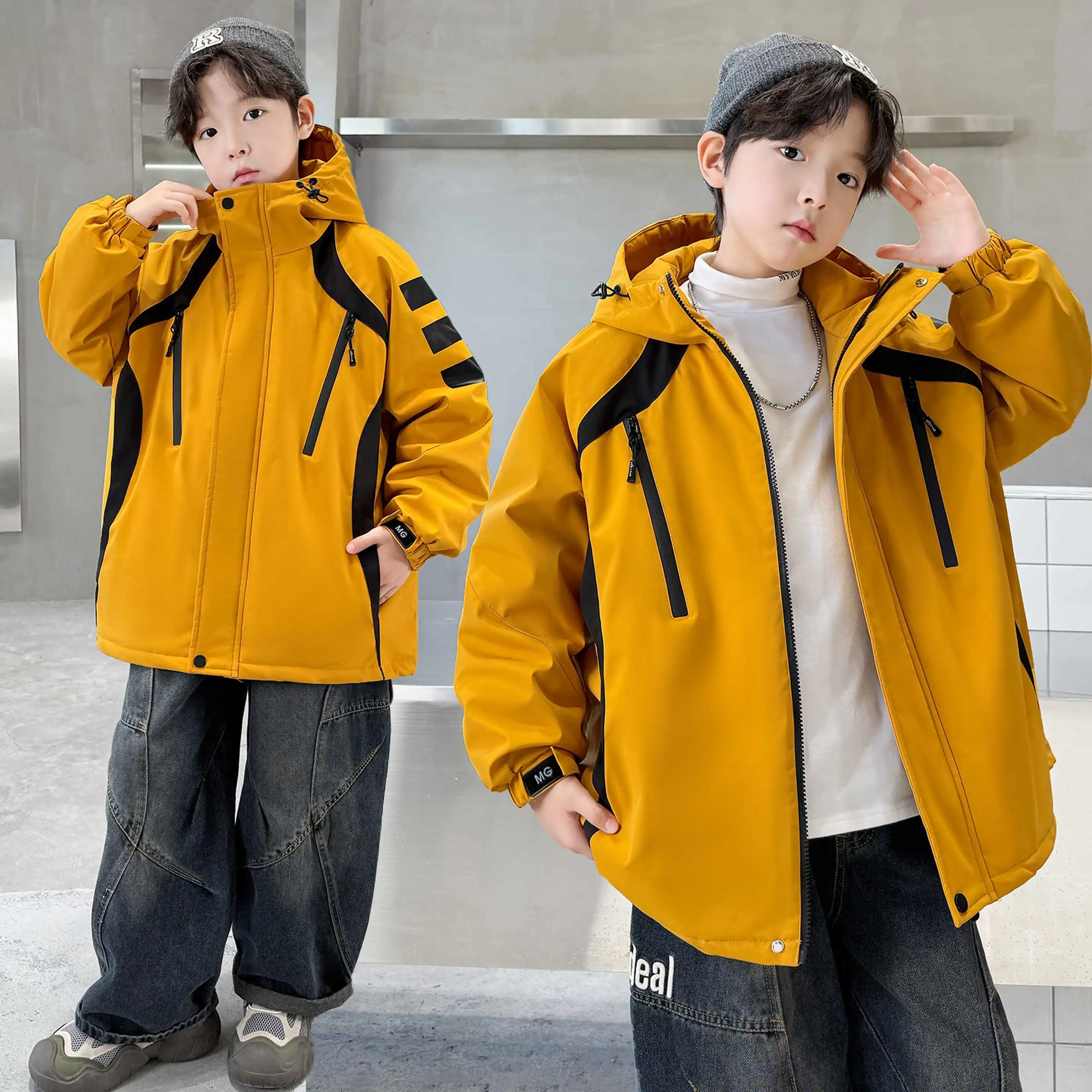 

Teen Boys Hiking Coat Child Jacket Ages 4-14Y Kids Active Protection Jacket Baby Boys Autumn Winter Fishing Running Outdoor Coat