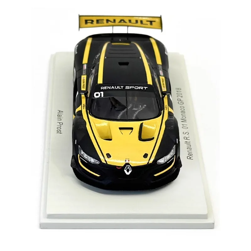 Spark 1/43 Renault R.S. Monaco Grand Prix 2018 diecast resin model, children's collection toys, holiday gifts for children.