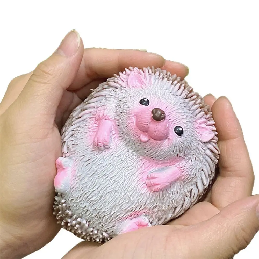 Creative Animals Cartoon Hedgehog Decompression Toys TPR Fidget Toys Kids Fun Squeeze Toys Quick Rebound Grip Training