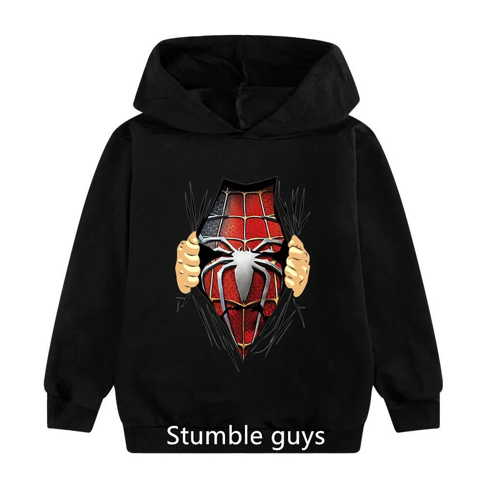 

Children's Sports Hooded Loose Hoodie Long Sleeve Boys Girls Fall Kids Casual Top Spider-Man Marvel