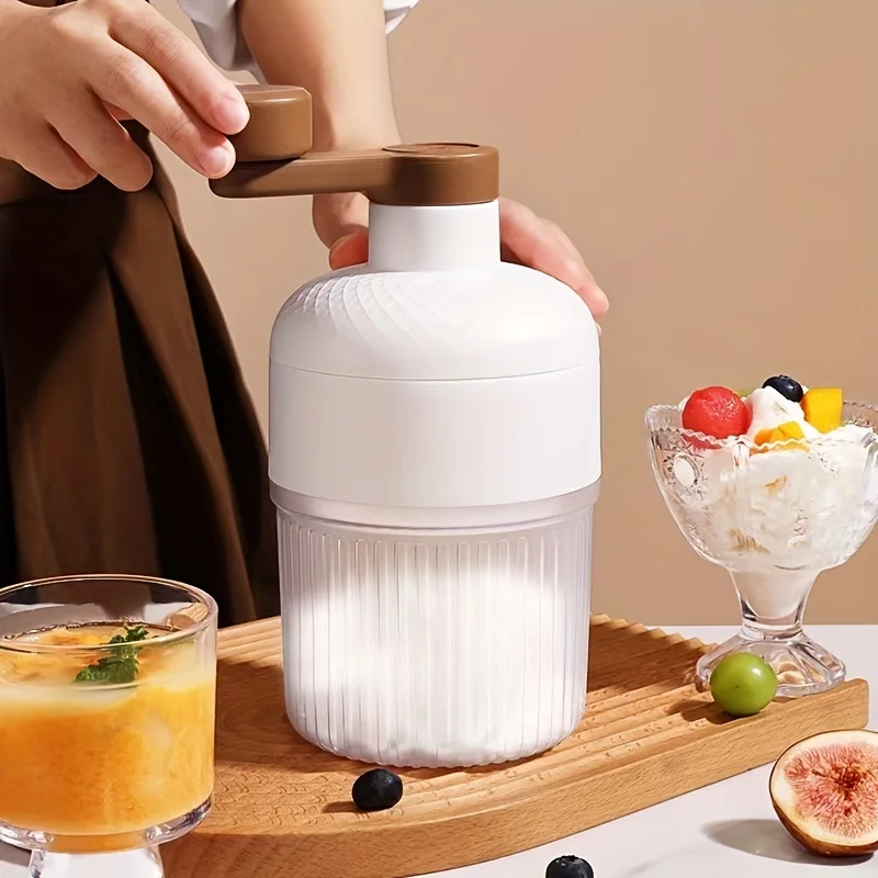 Manual Ice Crushers Shaved Ice Machine Small The Smoothies Machine Unplugged The Ice-making Box Household Hand Portable Crusher