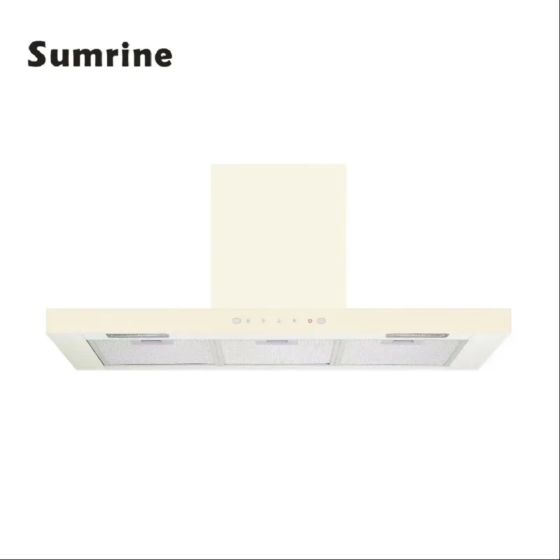 شفاط المطبخ 900 مم مع محرك نحاسي بفتحات تهوية من النوع المطبخ، مدخنة عادم على الطراز الأوروبي