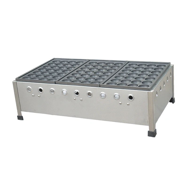 ماكينة صنع تاكوياكي تجارية ، شواية تاكوياكي كروية ، نوع الغاز ، 3 أطباق ، 40 مقاس