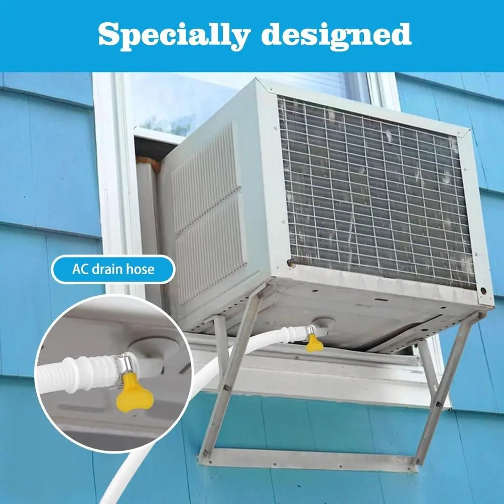 ท่อระบายน้ำแอร์พลาสติกใหม่ สีขาว ท่อระบายน้ำแบบหนา ท่อต่อขยาย 1-5 เมตร