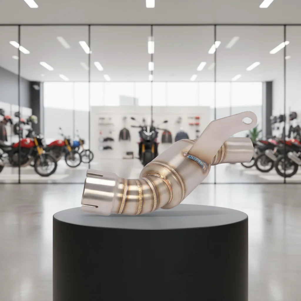RM Performance for Motorcycle Exhaust Escape Modified Middle Link Pipe Tube Stainless Steel Replace Catalys！