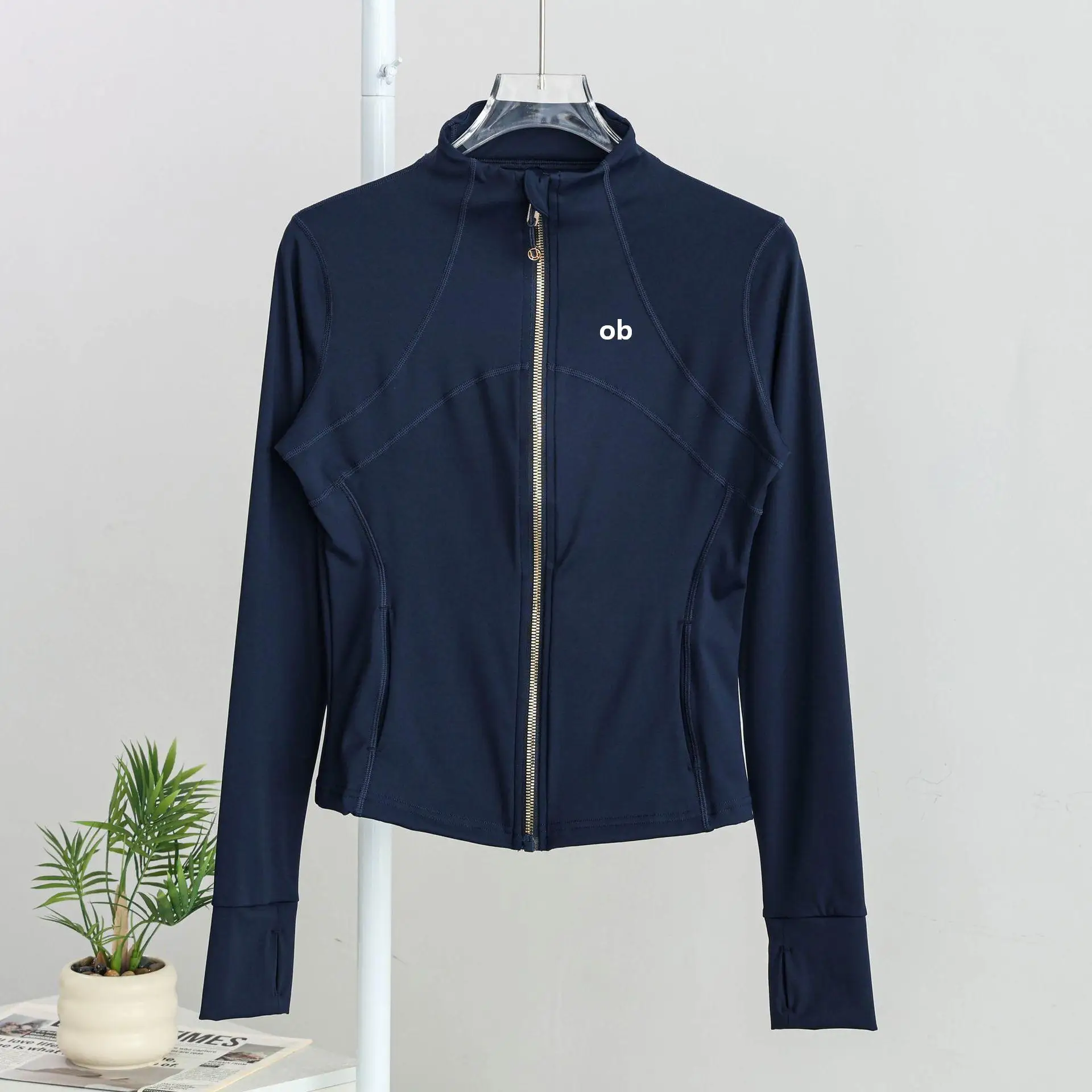2026 Yoga Jacket Fitness Clothing Slimming and Shaping Pants Standing Collar Sports Long Sleeve Casual Running 6