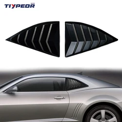 Rejilla de ventana lateral de coche, accesorio negro mate para Chevrolet Chevy Camaro 2010 - 2015 2011 2012 2013 Tiypeor ABS, decoración de cuarto