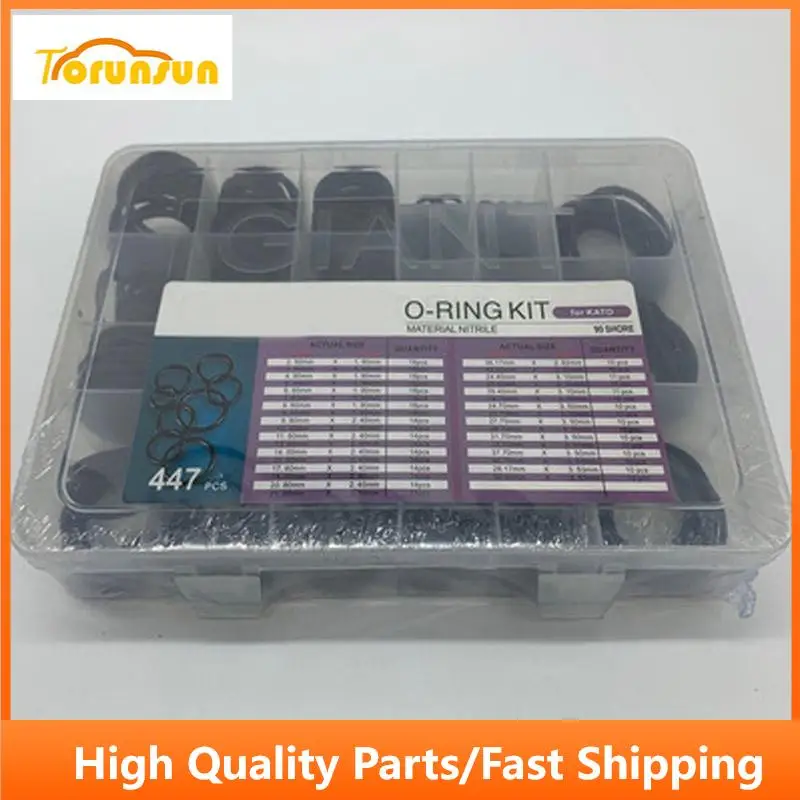 

Fits Sumitomo Excavators O Ring Repair Box Excavator Accessories 447pcs