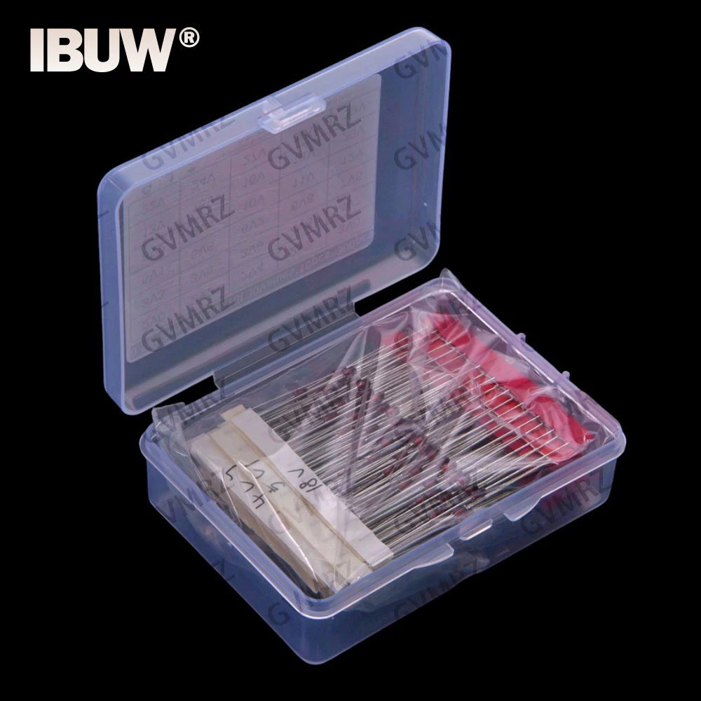 30Values ​​300PCS 0.5W Zener Diode Sample Package 2V0-39V DO-35 3V6 3V9 4V3 4V7 5V1 2V2 2V4 2V7 3V0 3V3 2V0