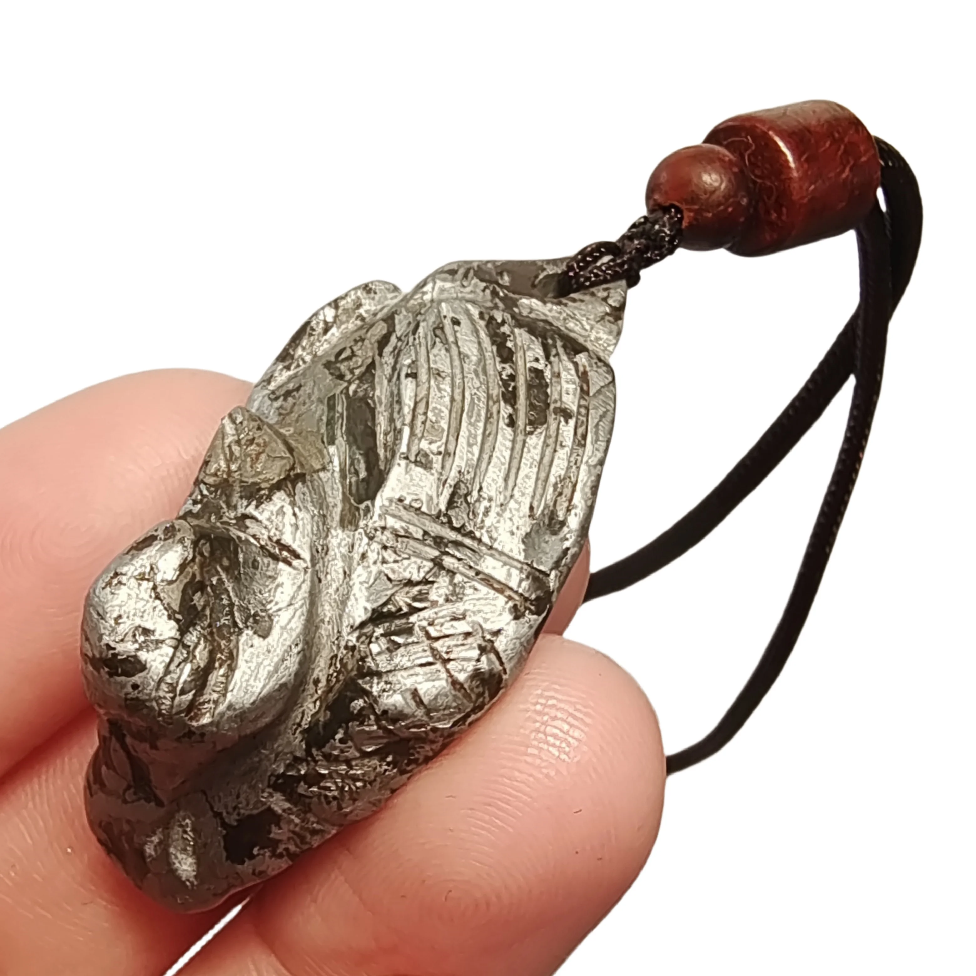 35.8g Muonionalusta meteorite Hand carving pendant Natural iron meteorite pendant Meteorite slice Handmade jewelry-LK179