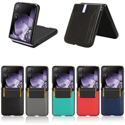 For Xiaomi Mix Flip 2024 Protective Case Deluxe Insert Card Litchi Pattern Leather for Xiaomi Mix Flip Hard Back Case