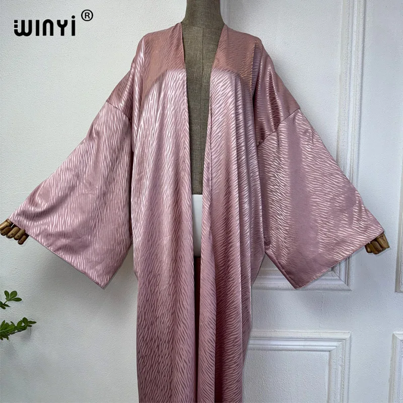 WINYI boho Kimono afrykańskie letnie elegancki kardigan bluzka damska luźna abaja na co dzień okrycie plażowe na imprezę sukienka boho kaftan