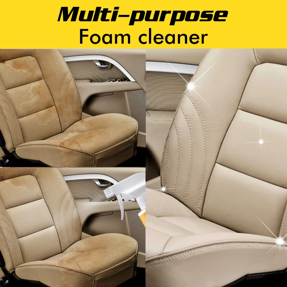 

Pro-Grade Auto Interior Cleaner Пенопластовый очиститель 3-в-1 для рулевых колес и кожаных сидений — глубокая очистка, мгновенный блеск