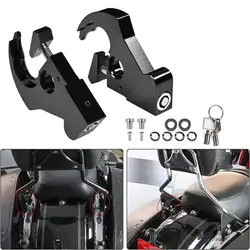 For Harley Backrest Tailstock Quick Release Buckle Lock For Davidson Bar Luggage Rack Docking Latch Clip Motorcycle