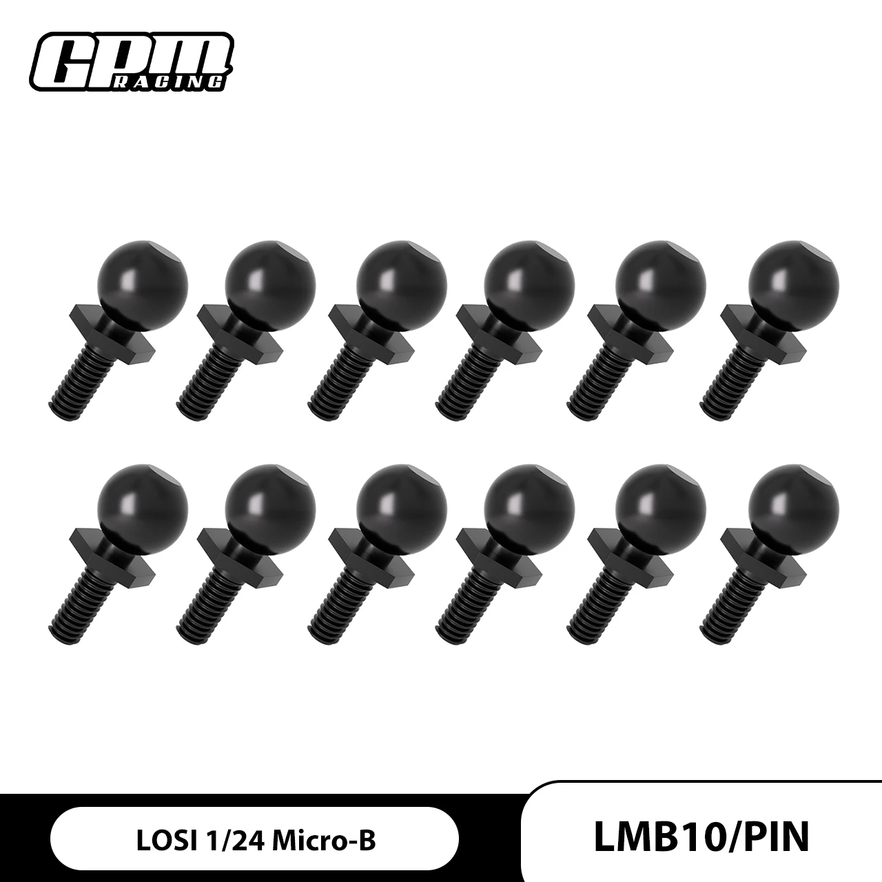 GPM Medium Carbon Steel Ball Head Screw For LOSI 1/24 Micro-B RC